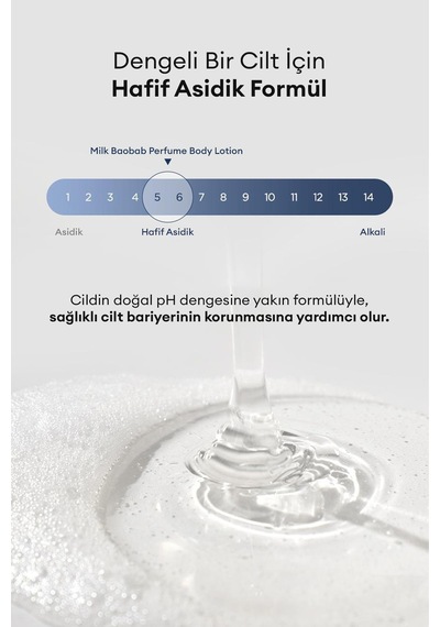 6 Hyalüronik Asitle Nemlendiren Parfümlü Vücut Losyonu Mılk Baobab Perfume Body Lotion White Musk