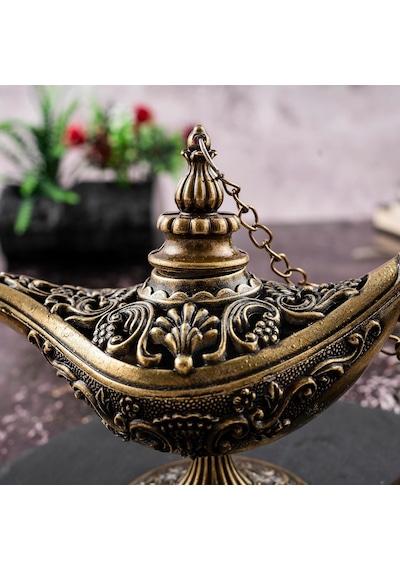 Dmt Gaziantep Bakır Buhardanlık-tütsülük Sihirli Lamba Alaattin Yükseklik 12 Cm Zambak Diğer