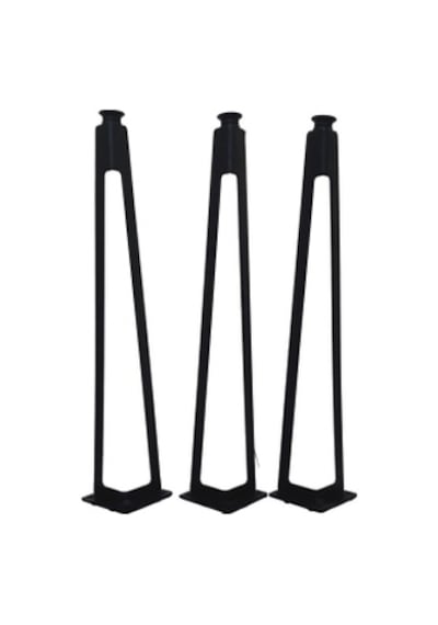 3'lü Dekoratif Metal Firkete Sehpa Ayağı (44 cm Yükseklik)