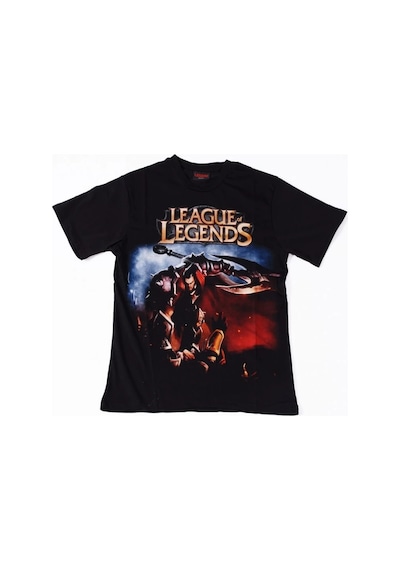 League Of Legends No:3 Tişört Siyah Çok Renkli