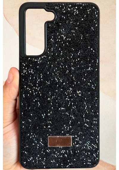 Samsung Galaxy S21 Fe Yıldız Tozu Premium Siyah Silikon Kılıf