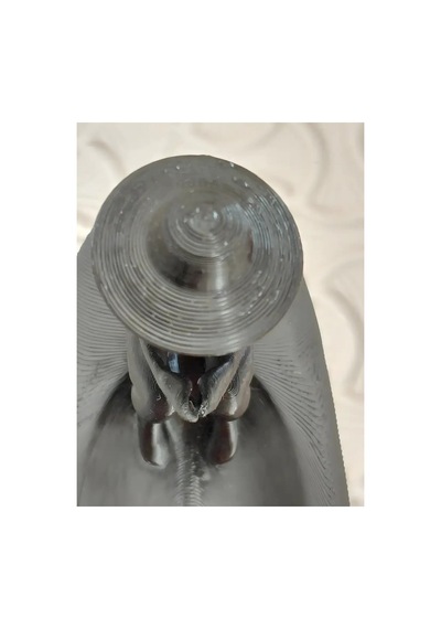 Kayıkta Balıkçı Figürü Dekoratif Tütsülük Siyah - 860804131