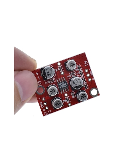 Ad828 Preamp Modül Ses Yükseltici Amfi Stereo Mikrofon Gitar Enstrüman Ses Video Sinyal Ön