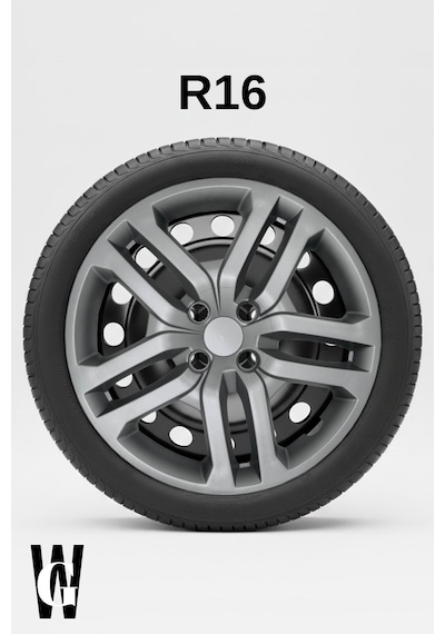 Renault Clio 16 İnç Jant Kapağı 4 Adet Gri G106