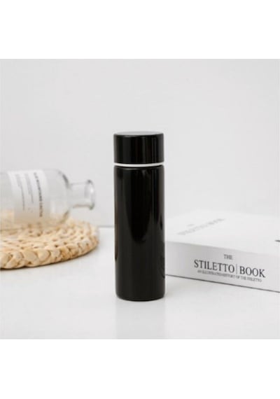 150 Ml Cep Tipi Mini Ufak 304 Çelik Çift Katmalı Termos Siyah