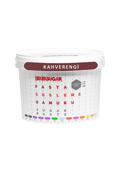 Şeker & Sugar Şeker Hamuru 2,5 Kg Kahve