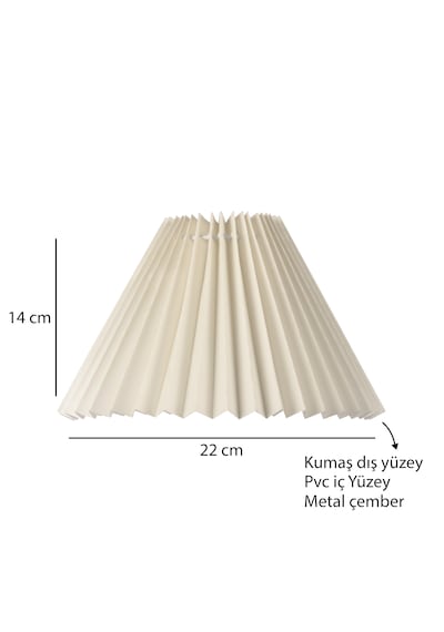 Homing Pileli Abajur Başlığı 241951 Krem