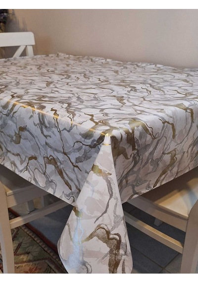 Elyaflı Pvc Masa Örtüsü Modern, Dayanıklı, Silinebilir Ve Şık Görünüm Fnt1280 Sarı