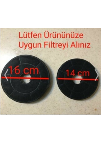 Hibsan 8062 Sürgülü Aspiratör Karbon Filtresi 2 Adet - 493192975