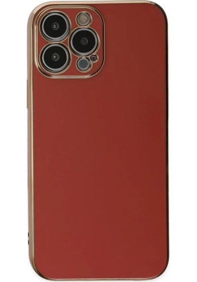 Newface Apple Uyumlu İphone 15 Pro Max Kılıf Volet Silikon - Kırmızı - Özel Seri 8683140618452