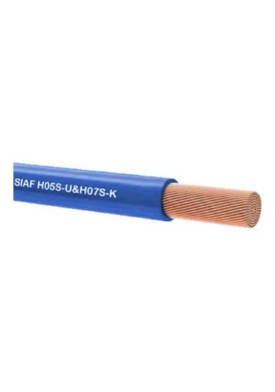 Kablo Yanmaz 0,75 Mm Çok Telli Tek Damarlı Mavi 5 Metre Top