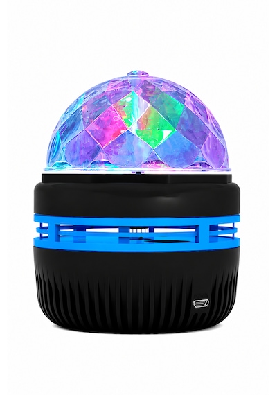 360 Dönen Led Disko Işığı Usb Renkli Gece Lambası Parti Oda Bar Kulüp Aydınlatma Siyah