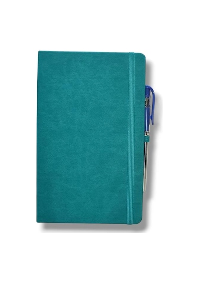 Tarihsiz 13x21 Turkuaz Çizgili Defter İvory Kağıt Diğer