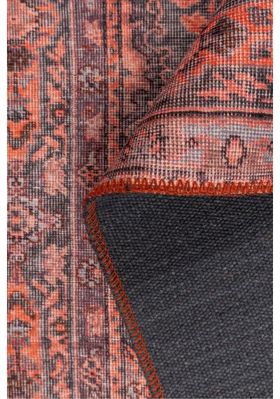 Foldy Şönil Dokuma Pamuk Polyester Halı Fl16 Kırmızı 3