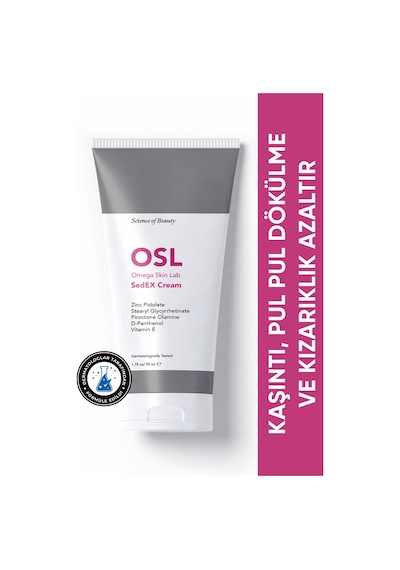 OSL Omega Skin Lab Pul Pul Dökülme Ve Kızarıklık İçin Yatıştırıcı Sedex Cream﻿﻿ 50 ML