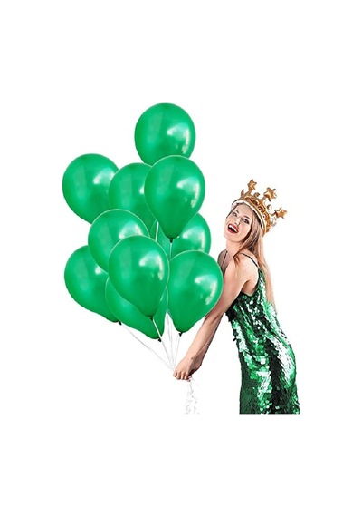 Vıp 100 Pcs Shıny Metallıc Green Balloon Vıp Kalite Parlak Metalik Yeşil Balon Helyum Gazı Uyumludur