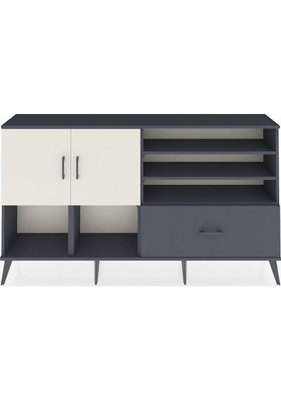 Arges Konsol 7 Raflı Tek Çekmeceli 2 Kapaklı 176x30x99 Antrasit-aytaşı/antrasit Aytası/antrasıt - Antrasıt Arges Konsol 7 Raflı Tek Çekmeceli 2 Kapaklı 176x30x99 Antrasit-aytaşı/antrasit Aytası/antrasıt - Antrasıt