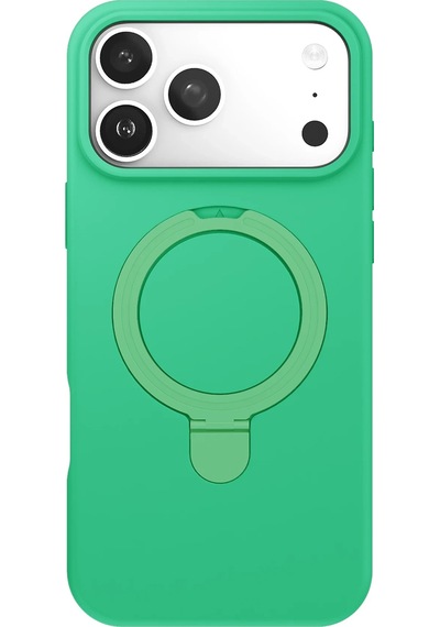 Gld-spt- Newface Apple Uyumlu iPhone 17 Pro Regal Magsafe Standlı Kapak - Yeşil