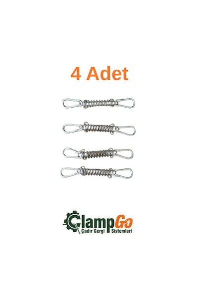Çadır Gergi Yayı - Çadır, Tente, Tarp Gerdirme Yayı 4 Adet Siyah