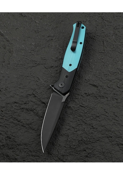 Bestech Swordfısh Bg62e Siyah Ve Tiffany Mavi G10 Sap 3,94'' 14c28n Kamp Çakı Çok Renkli