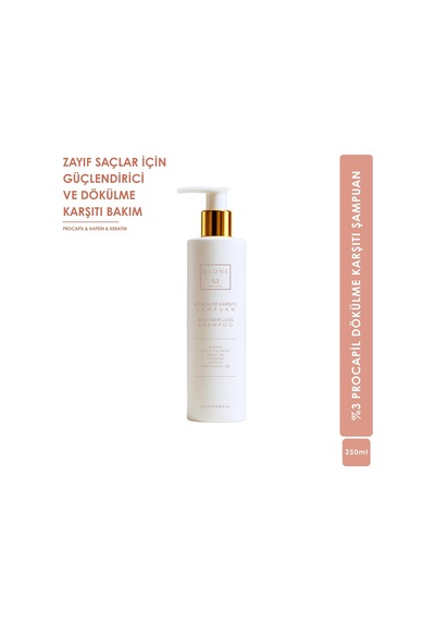 Tr Dökülme Karşıtı Onarıcı Şampuan, 250ml -%3 Procapil & Keratin, Kırılma Ve Koparak Dökülmelere Karşı Gü