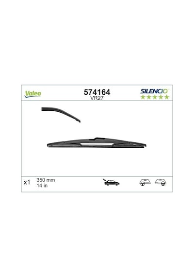 Renault Clio 3 Arka Silecek Supurgesi 2006-2012 Valeo 574164