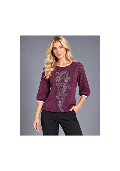 Duygu Altıntaş Simli Taş İşlemeli Ajurlu Kol Kadın Triko Bluz Standart Beden Bordo - 938219615 Bordo - 938219615 Bordo Duygu Altıntaş Simli Taş İşlemeli Ajurlu Kol Kadın Triko Bluz Standart Beden Bordo - 938219615 Bordo - 938219615 Bordo