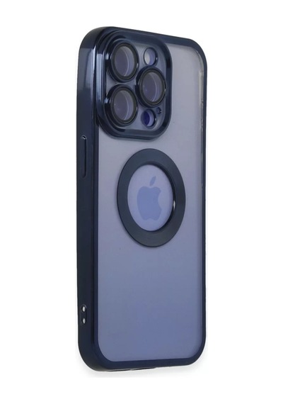 Newface Apple İphone 15 Pro Max Kılıf Slot Silikon - Lacivert