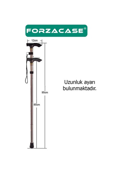 Ayarlanabilir Alüminyum Denge Bastonu Erkekler Ve Kadınlar İçin Kamp, Yürüyüş - Fc513