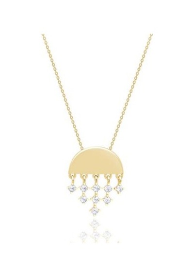 Diamond Line-Gülaylar - Sarı Altın 14 Ayar Koleksiyon Kolye N11.25233