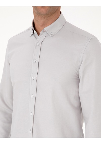 Pierre Cardin Erkek Gri Gömlek Desenli 50311487-vr024 Gri