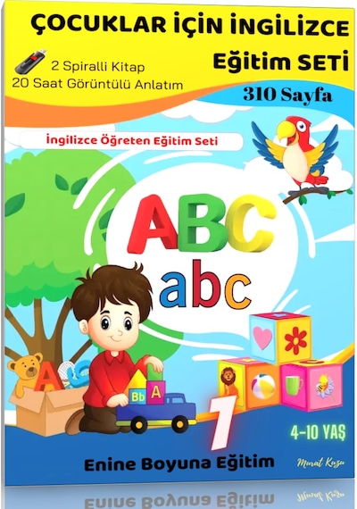 Çocuklar İçin İngilizce Eğitim Seti 4-10 Yaş