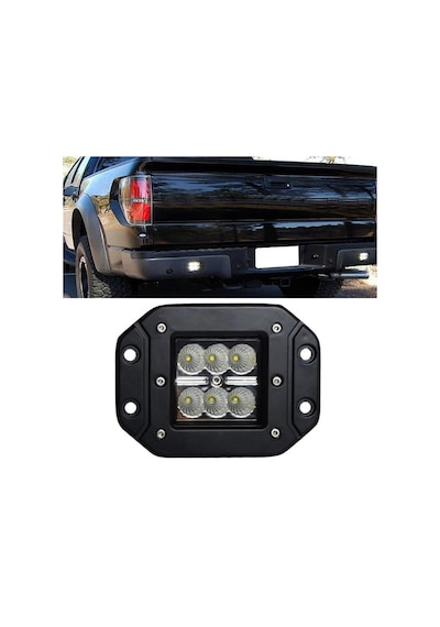 Off Road Led Projektör Çalışma Sis Lambası Gömme Tip Beyaz 6 Ledli Ong29