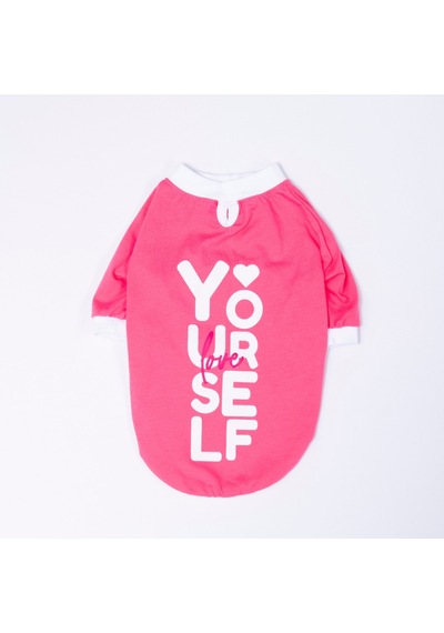 Pink-pembe Yourself Love Sweat Kedi Köpek Sweati - Kedi Köpek Kıyafeti