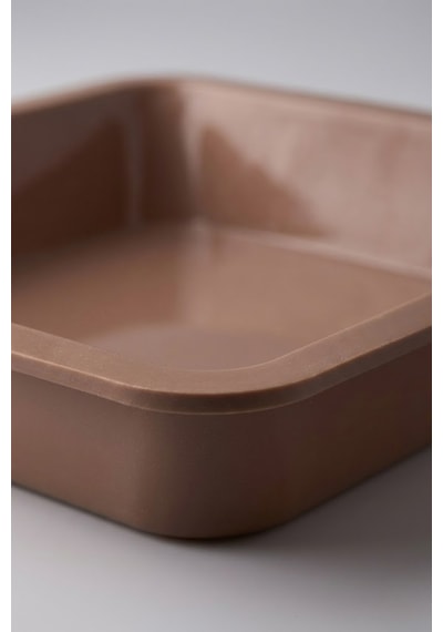 Kare Silikon Fırın Kalıbı Derin Yapılı, Yapışmaz Kek & Brownie Kalıbı 26 X 26 Cm Çok Renkli