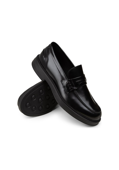 Deery Erkek Siyah Hakiki Deri Loafer Ayakkabı - 02021msyhc03 Siyah