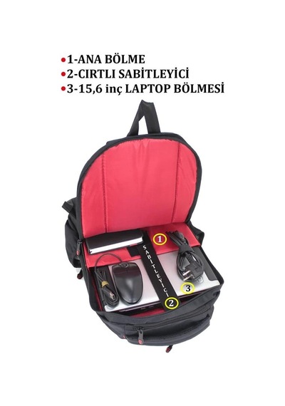 15.6" Usb Şarj Girişli Akıllı Sırt Çantası