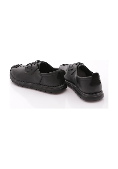 Dgn 9860 Erkek Dikiş Detayli Sneaker Ayakkabi Siyah Siyah Nubuk