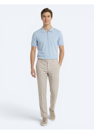 Kip Taş Kumaş Relaxed Fit Casual Keten Karışımlı Pantolon