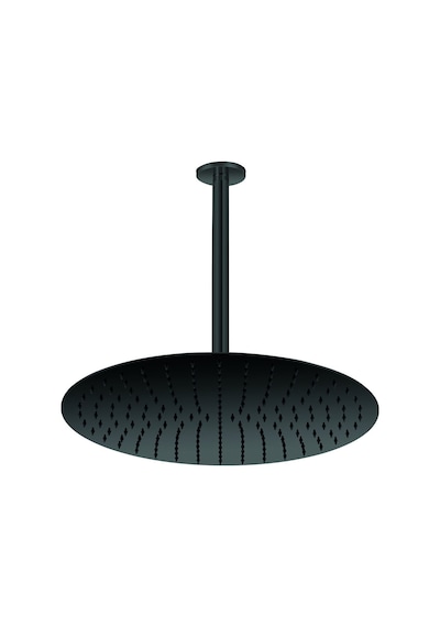 Gpd Ankastre Duş Başlığı Oval Slim Metal 40 Cm Siyah Ads24-s Siyah