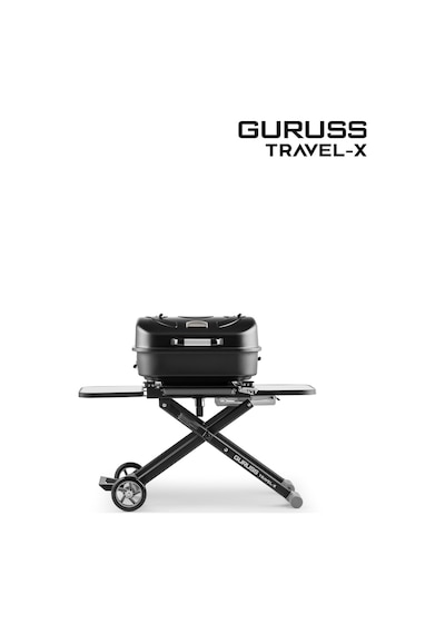 Guruss Travel-x Taşınabilir Mangal Siyah Model:grs40