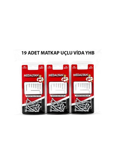 Medalyan Dl-101 Matkap Uçlu Vida 3,9x25 - 19 Adet- 12'li Paket Diğer