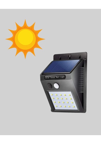 Güneş Enerjili 20 Led Hareket Sensörlü Lamba Ip65 Su Geçirmez Dış Mekan Aydınlatma Standart