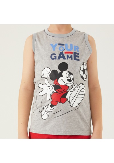 Mickey Mouse D4787-3 Çocuk  Gri Melanj Alt Üst Takım