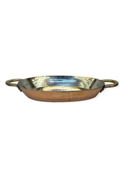 Küçük Boy Oval Bakır Tava