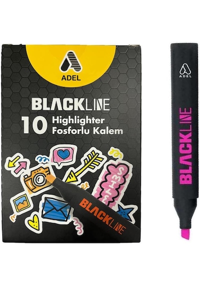 Adel Bl Fosforlu Kalem Pembe 10'lu 2201000131000 Diğer