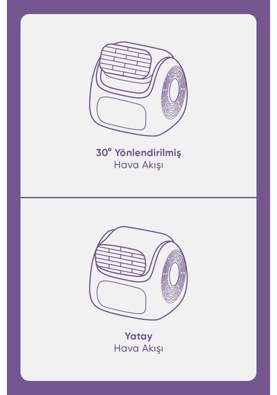 Fressi Jaf28 Taşınabilir Masaüstü Mor Usb Fan