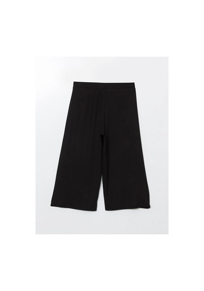 LC Waikiki Lcwaıkıkı Classic Beli Lastikli Kadın Kapri New Black