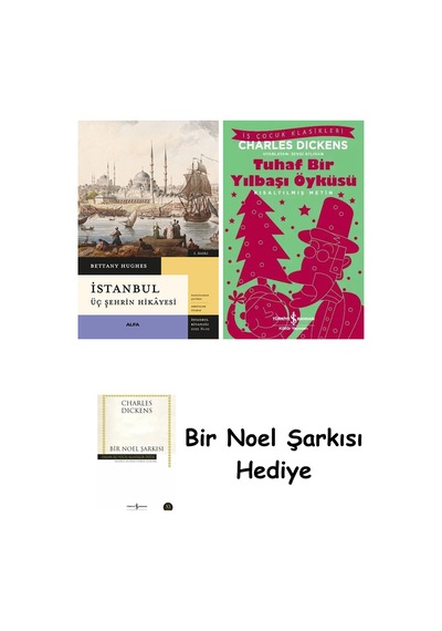 İstanbul - Üç Şehrin Hikâyesi Ciltli + Tuhaf Bir Yılbaşı Öyküsü + Bir Noel Şarkısı