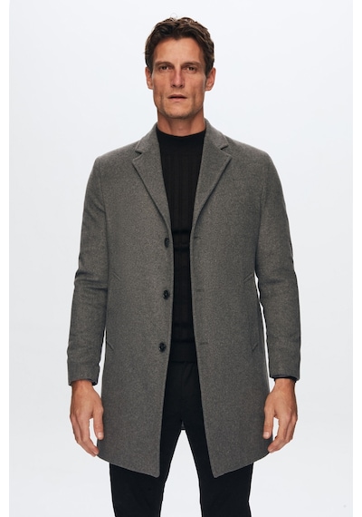 D's Damat Ds Damat Regular Fit Antrasit Kaşe Kaban 5Hf08Ort10000 Antrasit